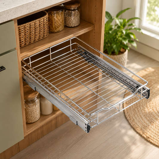 Pull-Out Cabinet Shelf Organizer
