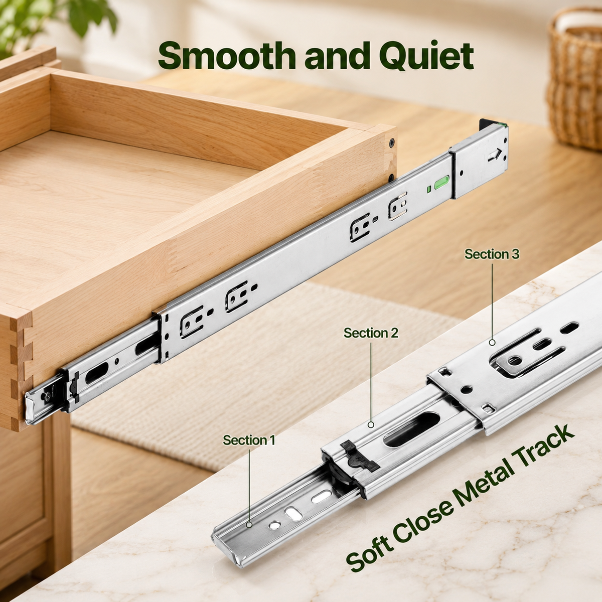 Wood Pull-Out Cabinet Organizer