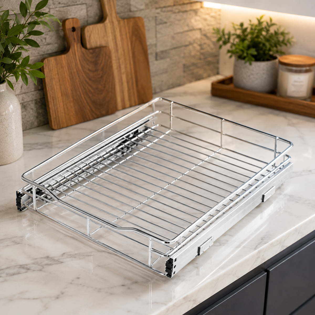 Pull-Out Cabinet Shelf Organizer